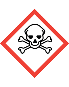 GHS & CLP Toxic Labels 250x250mm