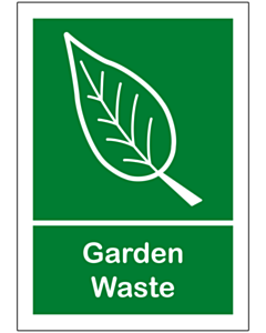 Garden Waste Sticker 148x210mm