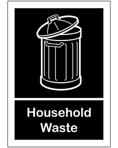 Household Waste Sticker 148x210mm