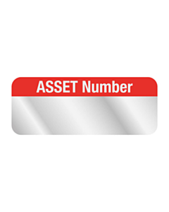 Blank Aluminium Asset Labels 38x15mm