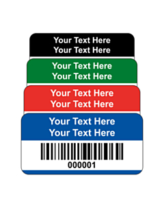 Budget Polyester Asset Labels Barcode 40x20mm
