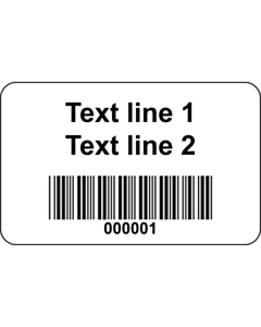 Code 128 Barcode Labels Paper 40x25mm