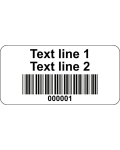 Code 128 Barcode Labels Paper 40x20mm