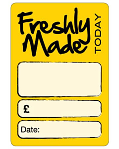 Yellow Food Packaging Labels