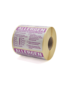 Food Allergen Labels 76x51mm