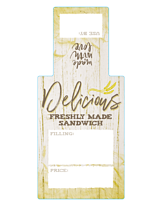 Delicious Freshly Made Sandwich Labels 66x146mm