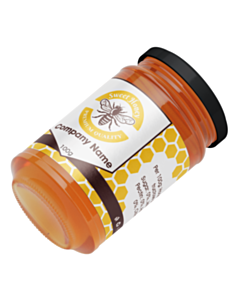 Personalised Sweet Honey 500g Jar Wraparound Labels 225x60mm