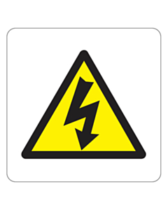 Electrical Hazard Warning Labels 50x50mm