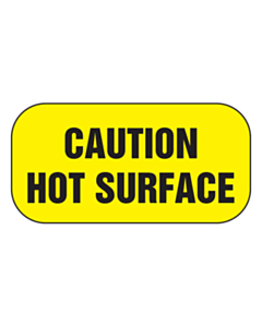 Caution Hot Surface Labels 20x10mm