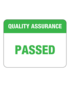 Quality Assurance Passed Labels 43x33mm