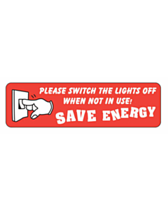 Switch Off The Lights Stickers 70x20mm