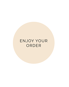 Enjoy Your Order Stickers 40mm