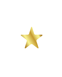 Gold Star Shaped Stickers 10mm