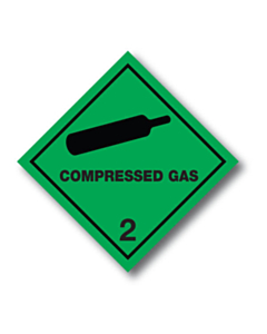 Compressed Gas 2 Labels
