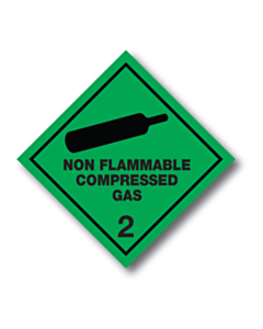 Non Flammable Compressed Gas 2 Labels