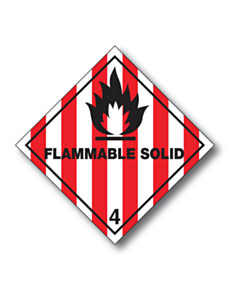 Flammable Solid 4 Labels