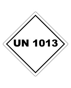 UN 1013 Labels 100x100mm