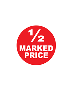 1/2 Marked Price Stickers