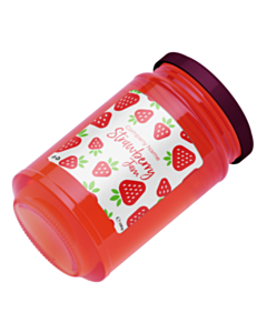 Personalised Strawberry Jam Labels 50x50mm