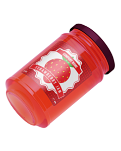 Personalised Strawberry Jam Jar Labels 50x50mm
