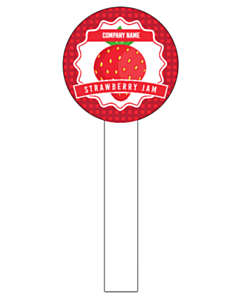 Personalised Strawberry Jam Seal Labels