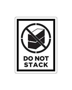 Do Not Stack Labels 75x100mm