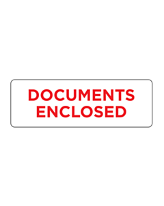 Documents Enclosed Labels 150x50mm