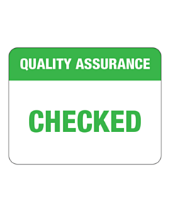 Quality Assurance Checked Labels 43x33mm