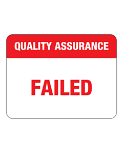 Quality Assurance Failed Labels 43x33mm