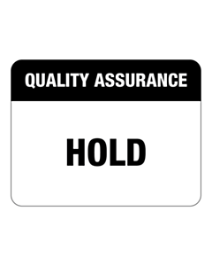 Quality Assurance Hold Labels 43x33mm