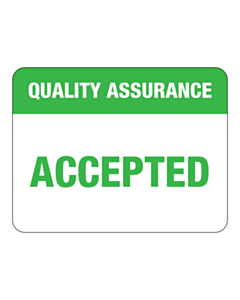 Quality Assurance Accepted Labels 43x33mm