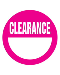 Clearance Labels 50mm Permanent