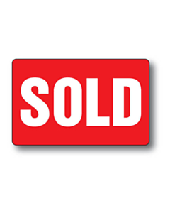 Sold Stickers 80x50mm