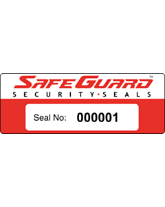 SafeGuard Numbered Security Labels 122x45mm