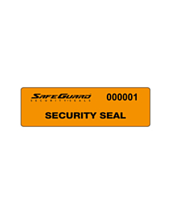 SafeGuard No Residue Seal Labels 100x25mm