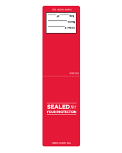 Takeaway Packaging Seal Labels 40x150mm