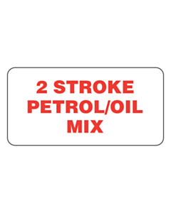 2 Stroke Petrol / Oil Mix Labels 50x25mm