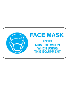 Face Mask Must Be Worn Labels (50x25mm)