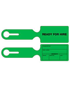 Ready For Hire Loop Through Tags 245x60mm