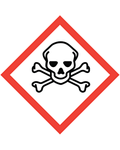 GHS & CLP Toxic Labels 100x100mm