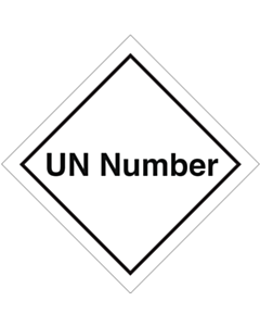 Customisable UN Labels 100x100mm
