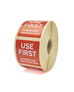 Use First Stickers 50x50mm