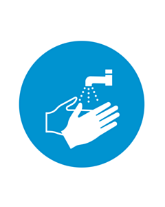 Wash Your Hands Labels 50mm