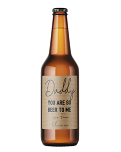 Personalised You're So Beer to Me Father's Day Labels