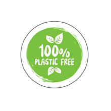 100% Plastic Free Stickers
