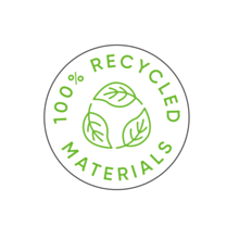 100% Recycled Materials Labels