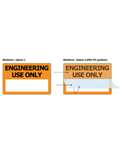 Engineering Use Only Write & Seal 85x55mm