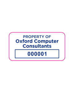 Oxford Computer Consultants Asset Labels