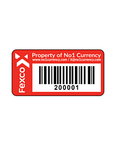 50x25mm Asset Labels