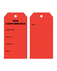 Non Conformance Tags